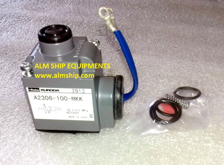 A2306100MKK SOLENOID VALVE ASSY PARKER KURODA ALM SHIP EQUIPMENTS